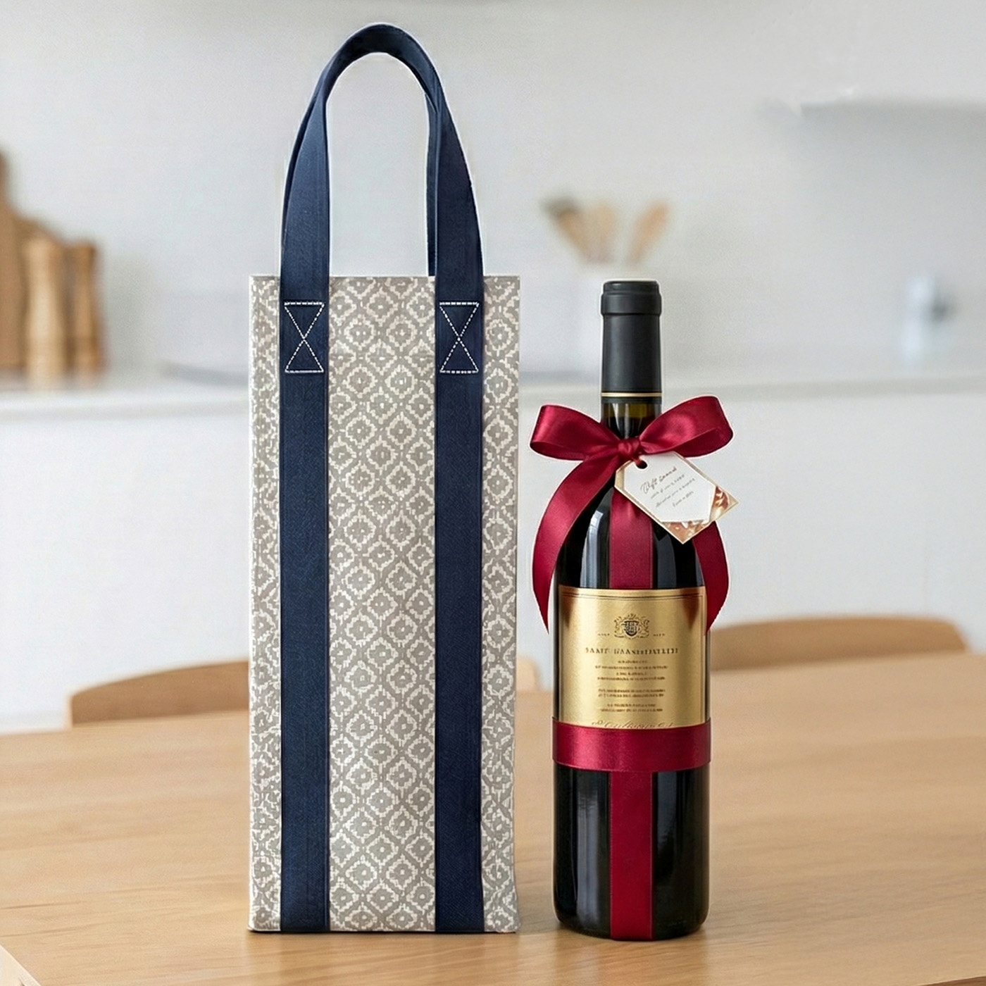A beautifully crafted Celine Wine Carrier