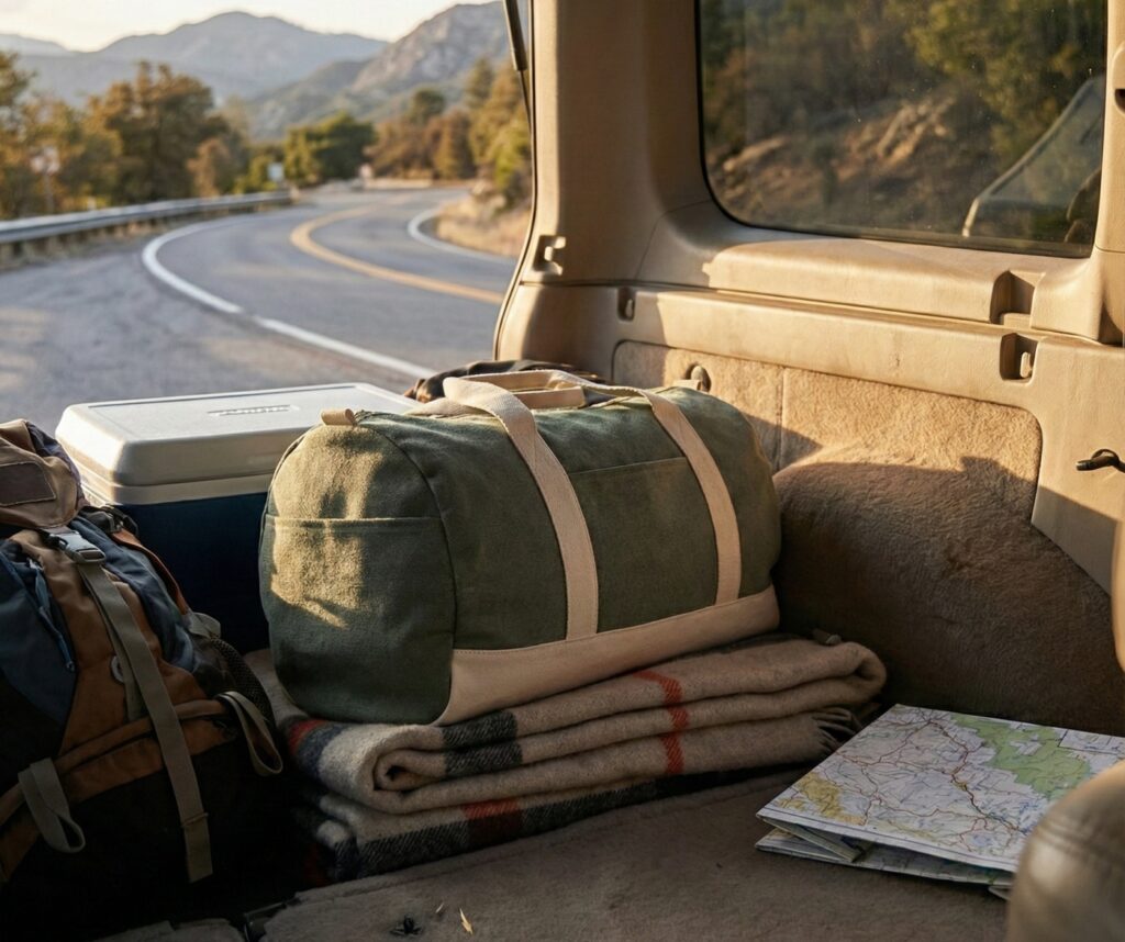 Road trop duffle bag pdf sewing pattern