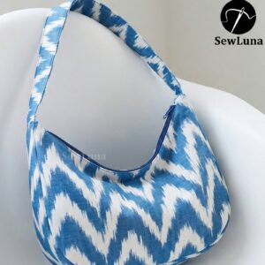 Azure Hobo Bag Sewing Pattern PDF | Slouchy Shoulder Bag Template