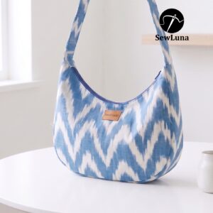 Azure Hobo Bag Sewing Pattern PDF | Slouchy Shoulder Bag Template