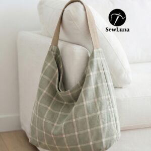 Sage Hobo Bag PDF Sewing Pattern PDF  3 Sizes | Slouchy Tote Bag