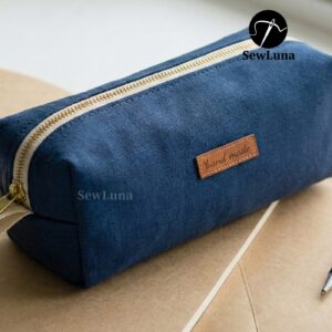 Finn Boxy Zipper Pouch Sewing Pattern PDF | Beginner Pencil Case & Toiletry Bag