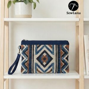 Fable Wristlet Clutch PDF Sewing Pattern 3 sizes | Minimalist Zipper Pouch