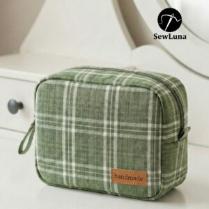 Cleo Box Pouch Sewing Pattern PDF | Zipper Cosmetic Bag